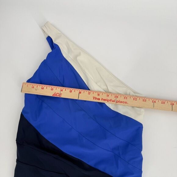 Summersalt Sidestroke Swimsuit One Piece Colorblock Blue Resort Vacation Size 8 - Picture 10 of 11